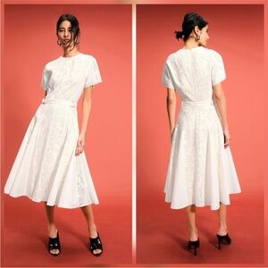 3.1 Phillip Lim Bonded Lace Midi Dress, Size: 6